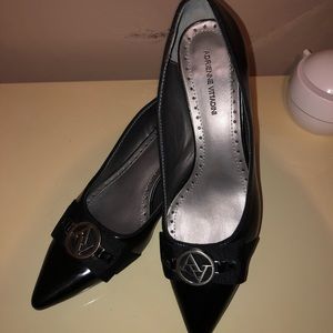 Adrienne Vittadini Black Kitten Heels
